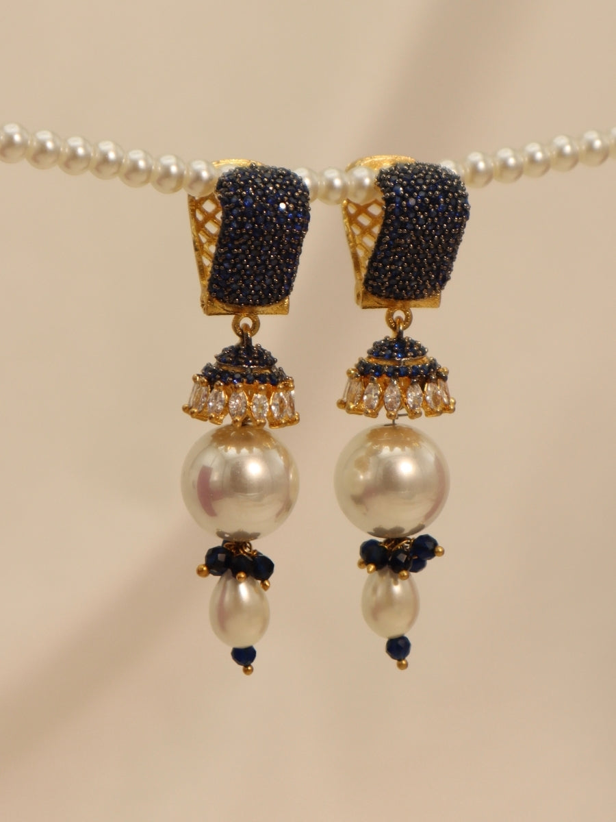 Sapphire Jhumkas
