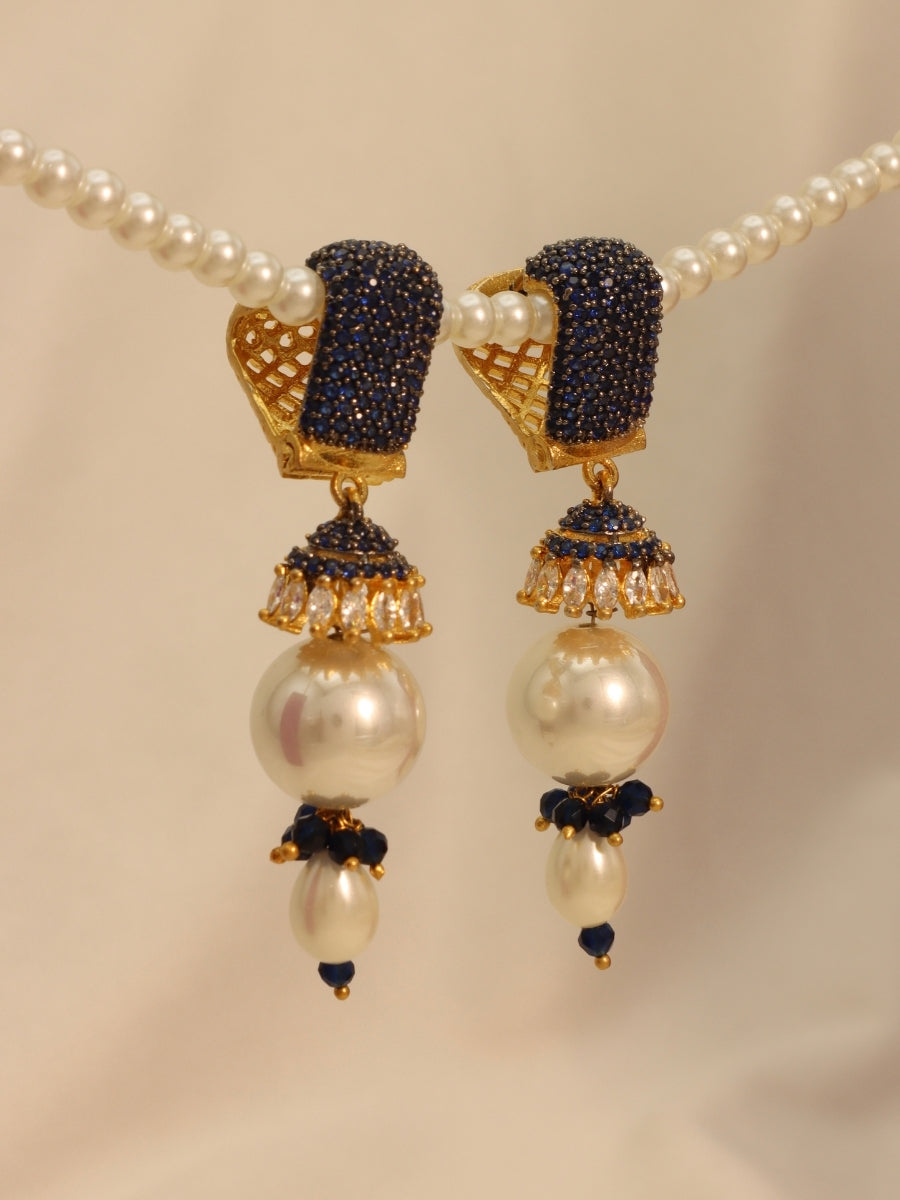 Sapphire Jhumkas