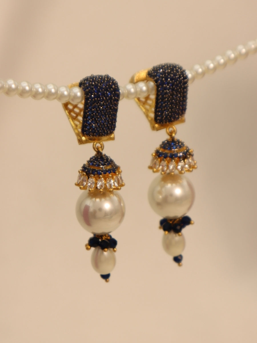 Sapphire Jhumkas