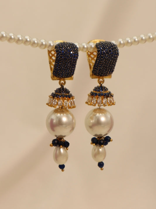 Sapphire Jhumkas