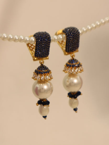 Sapphire Jhumkas