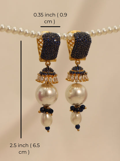 Sapphire Jhumkas
