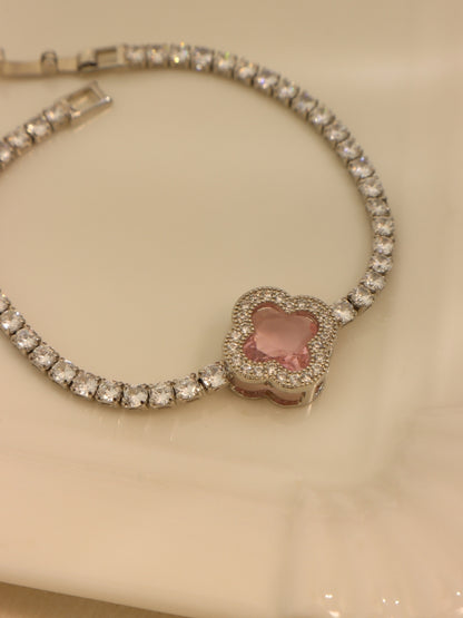 Celestial Clover Bracelet ( Pink )