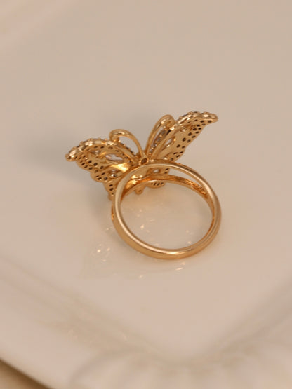 Fly 22k GoldPlated Ring ( Statement Piece )